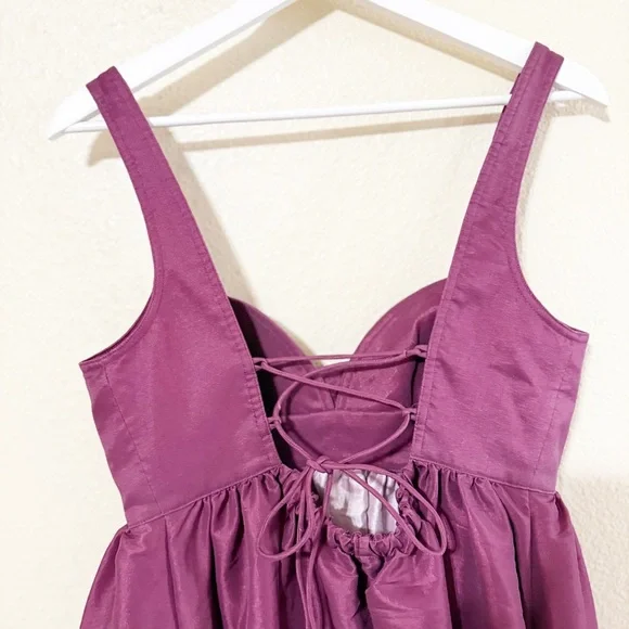 Acler Redin Ombré Maxi Pink Structured Lace Up Back Dress size US 8 $550 MSRP - Picture 10 of 13